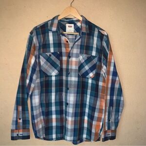 Men's Levi's Plaid Standard Fit Button Down Shirt medium
